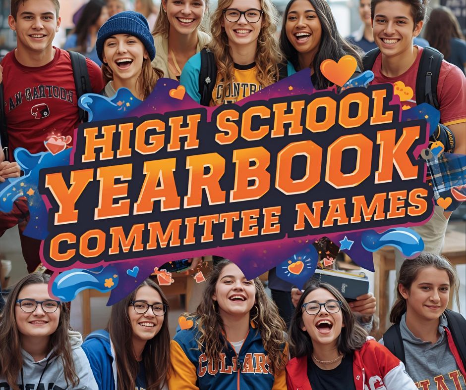 High School Yearbook Committee Names