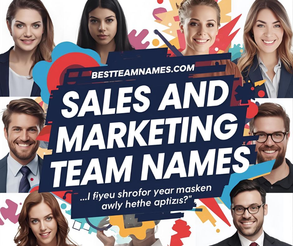 Sales and Marketing Team Names